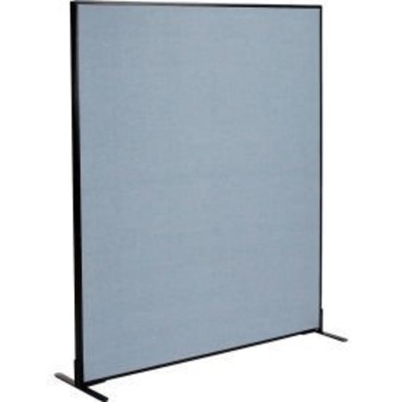GLOBAL EQUIPMENT Interion    Freestanding Office Partition Panel, 60-1/4"W x 72"H, Blue 238640FBL
